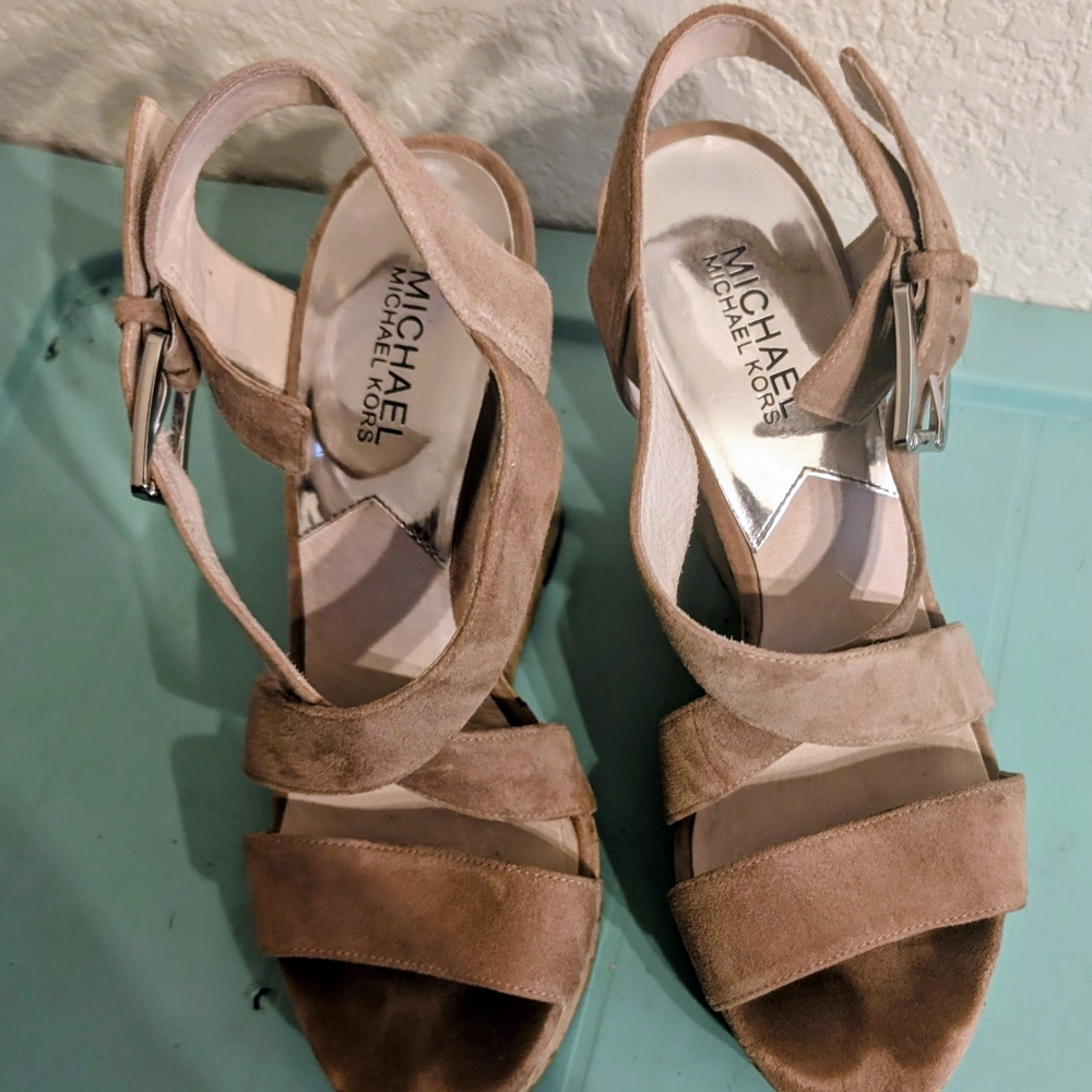Michael Kors Tan Suede Women's Sandals